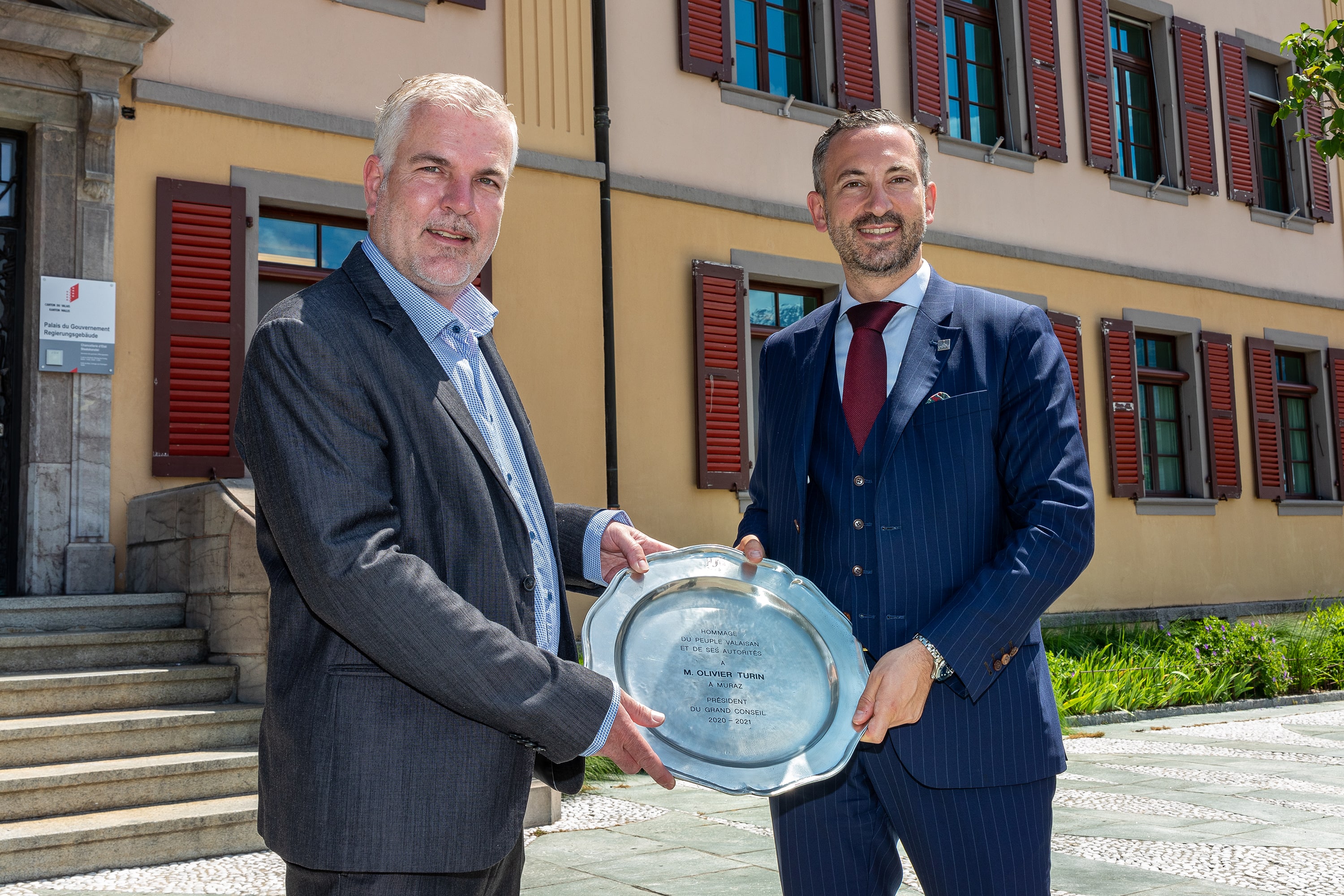 Olivier Turin honoré à Sion